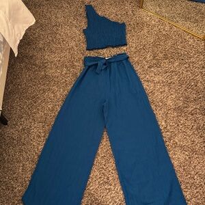 Blue Women's Jumpsuit set